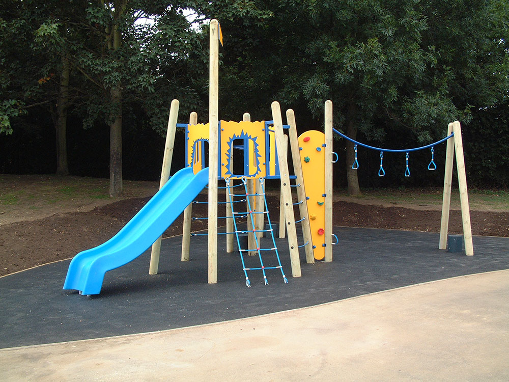 Small Compact School Playground Slide - Setter Play Equipment UK