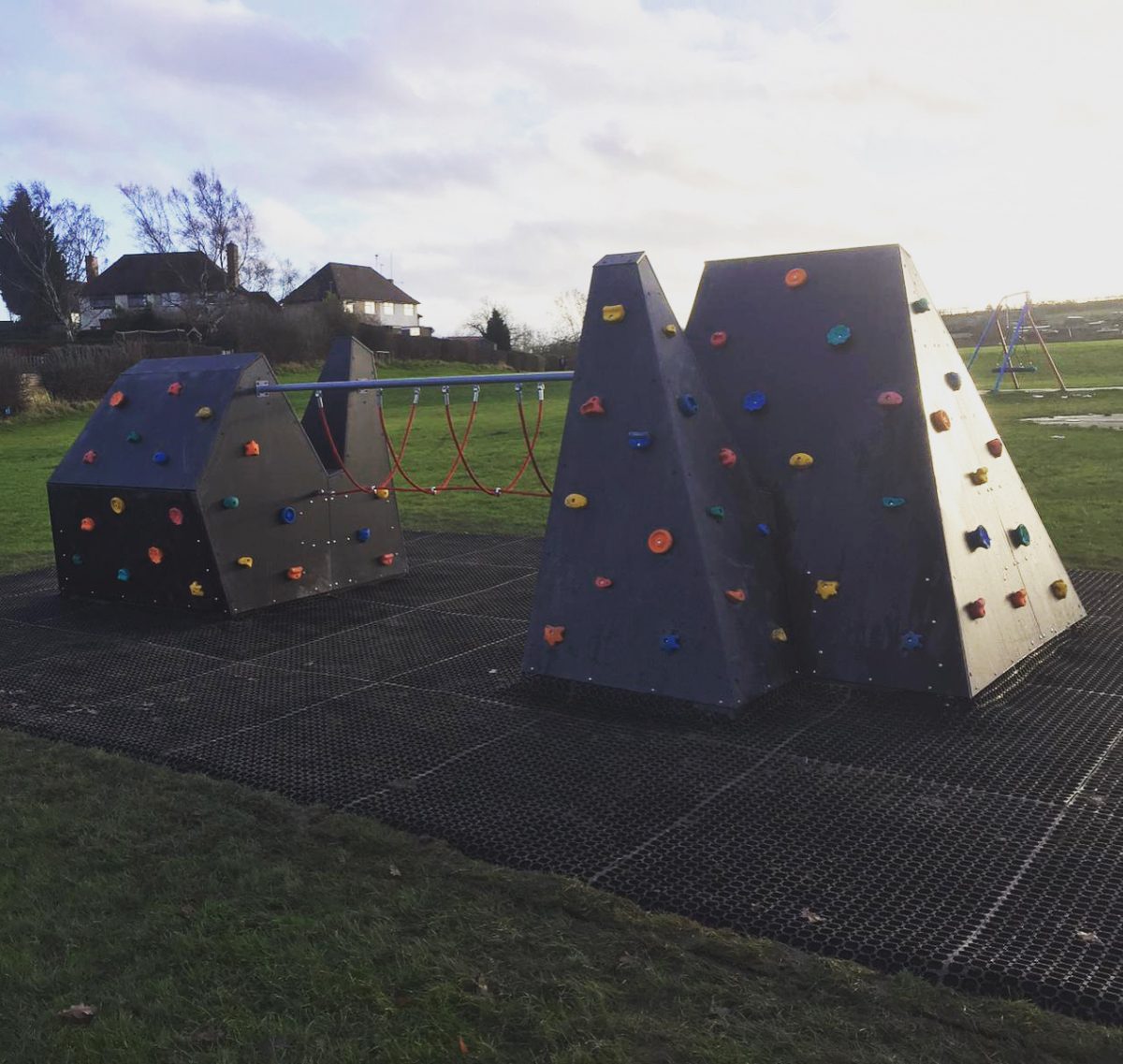 Parish Council climbing frame completed in Derbyshire