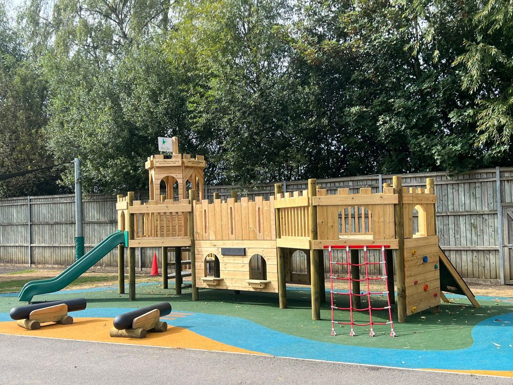 New school playground equipment for the new school year