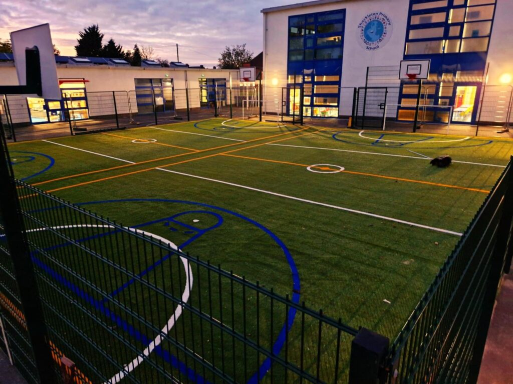 Sports pitch completed in Bedfordshire