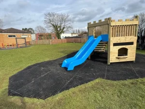 Slide in playground area bedfordshire