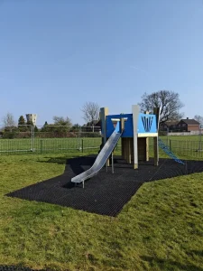 School playground slide in park Hertfordshire