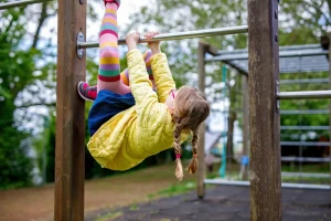 Child on Climbing Frame