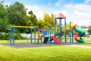 New playground equipment