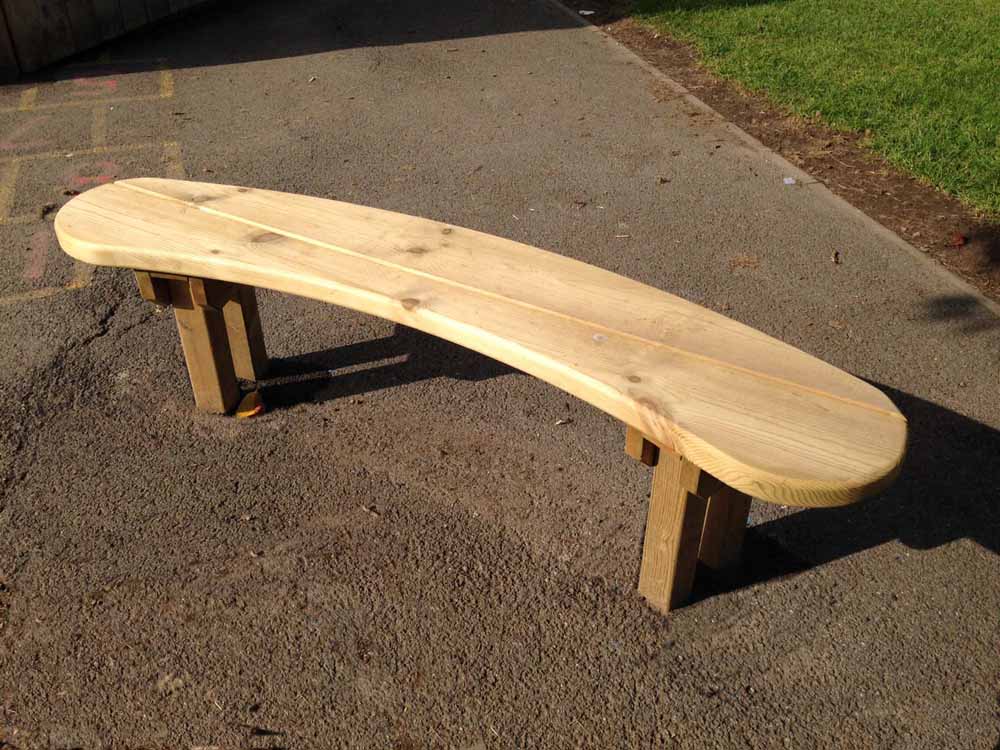 Bespoke Playground Bench - Setter Play